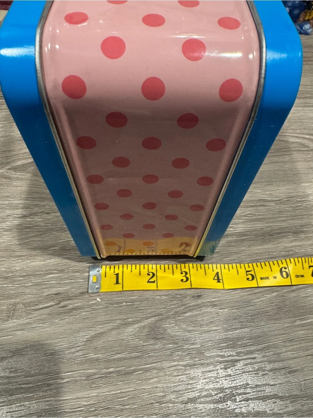 Loungefly Tootsie Roll Pink & Blue Polka Dot Tin